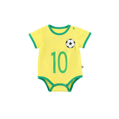 Baby Football Romper – Soft Cotton Sportswear for 0–12 Months