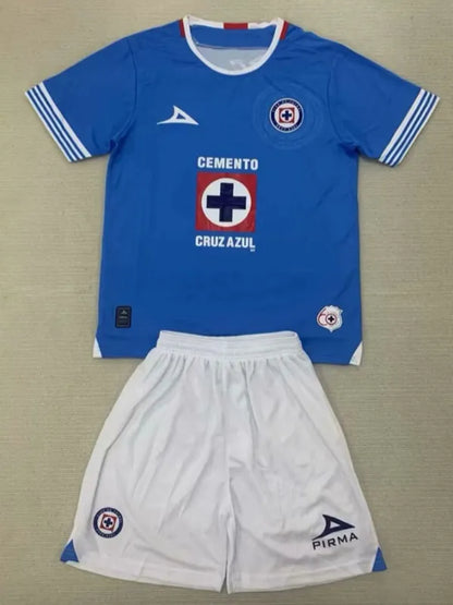 2025 Cruz Azul Home Kids Soccer Jersey