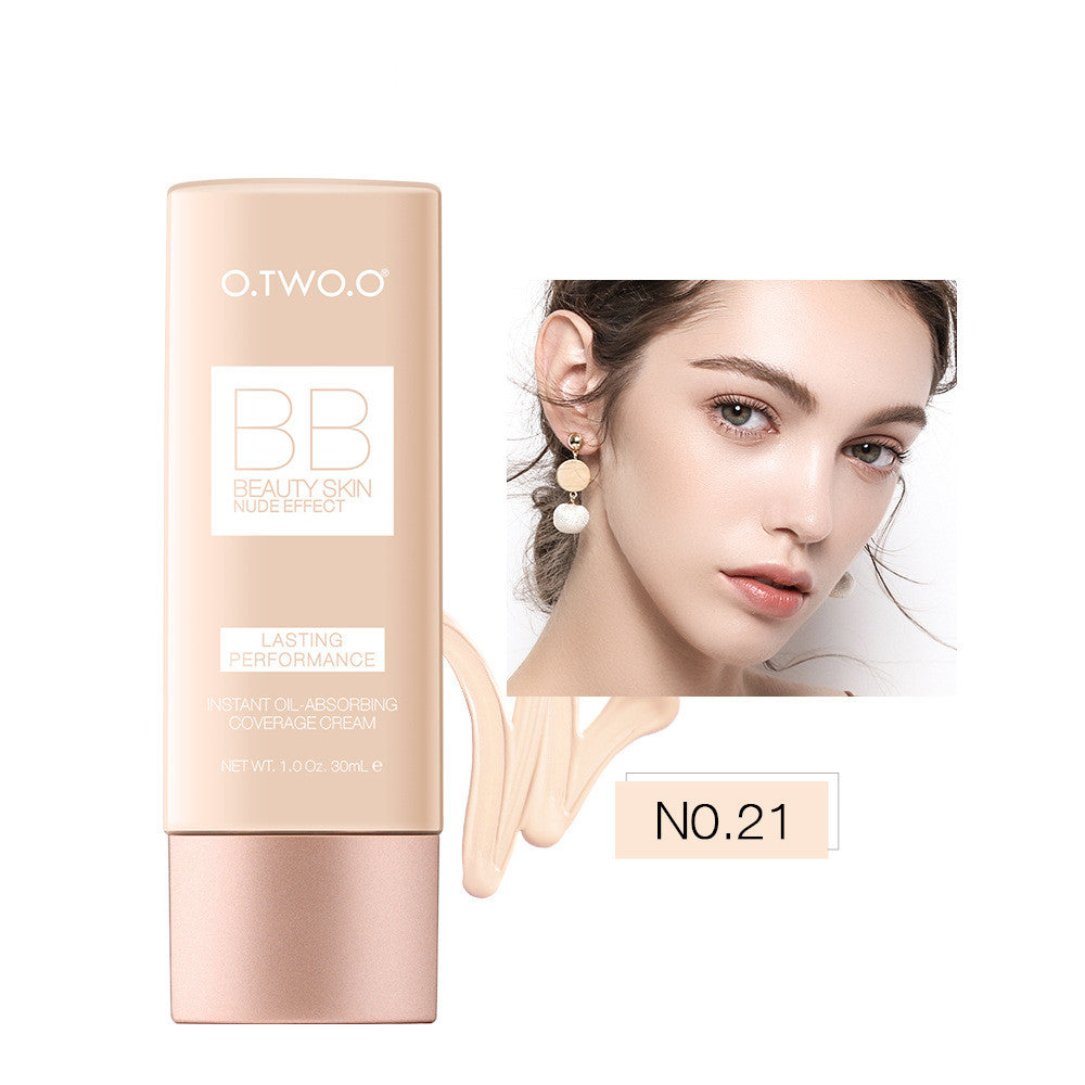 O.TWO.O Waterproof Moisturizing BB Cream & Liquid Foundation – Natural, Smooth Finish (30ML)