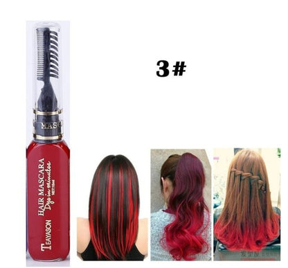 Temporary Hair Dye Mascara - 13 Colors Temporary Hair Dye Mascara Hair Dye Cream Non-toxic DIY Hair Dye Pen
