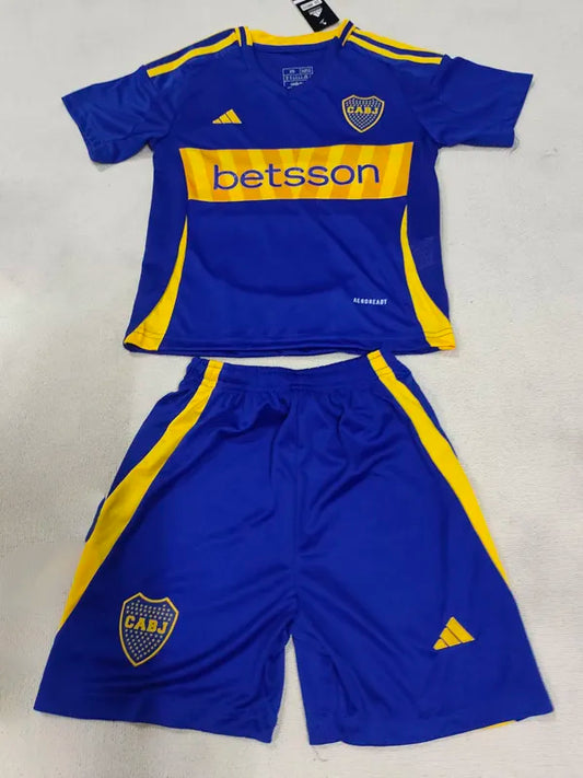 2025 Boca Juniors Home Kids Soccer Jersey