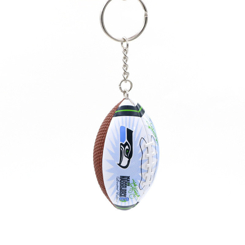 Football Rugby Keychain Bag Pendant