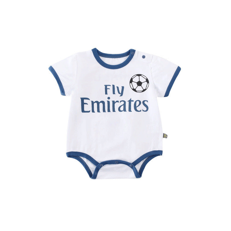Baby Football Romper – Soft Cotton Sportswear for 0–12 Months