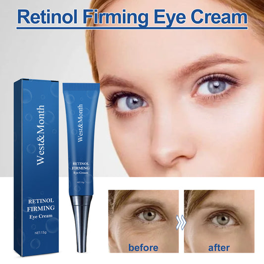 WEST & MONTH Retinol Eye Cream – Anti-Wrinkle, Dark Circle & Firming Moisturizer