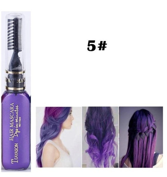 Temporary Hair Dye Mascara - 13 Colors Temporary Hair Dye Mascara Hair Dye Cream Non-toxic DIY Hair Dye Pen