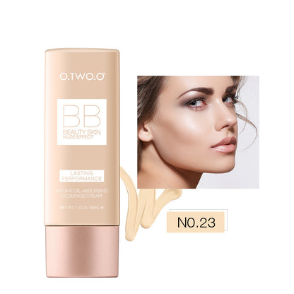 O.TWO.O Waterproof Moisturizing BB Cream & Liquid Foundation – Natural, Smooth Finish (30ML)
