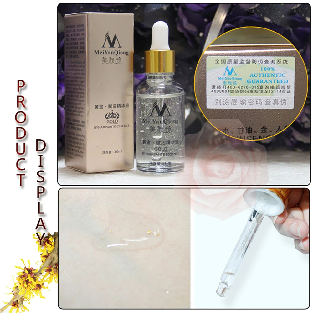 MEI YAN QIONG Pure 24K Gold Anti-Aging, Anti-Wrinkle, Collagen Whitening, Moisturizing Hyaluronic Acid Day Cream - Buy 3 Pay For 2