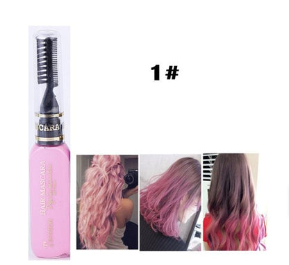 Temporary Hair Dye Mascara - 13 Colors Temporary Hair Dye Mascara Hair Dye Cream Non-toxic DIY Hair Dye Pen