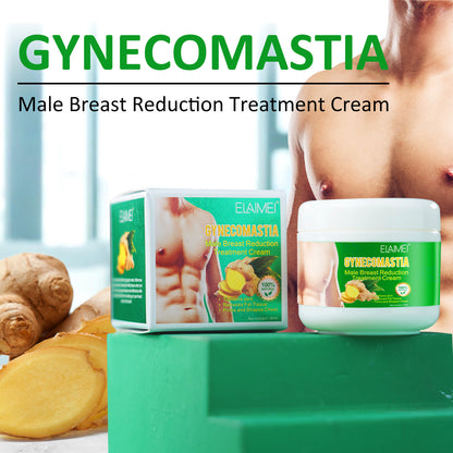 ELAIMEI Men's Gynecomastia Tightening Ginger Cream: Male Chest Fat Reduction & Firming Treatment (30ml)