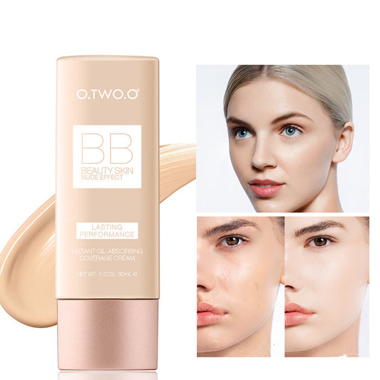 O.TWO.O Waterproof Moisturizing BB Cream & Liquid Foundation – Natural, Smooth Finish (30ML)
