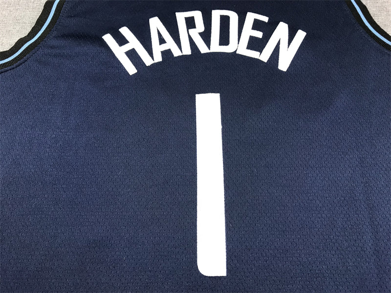 Los Angeles Clippers HARDEN #1  New City Navy Blue NBA Jerseys