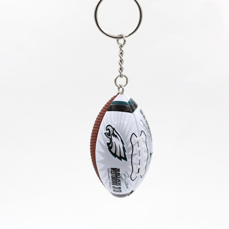 Football Rugby Keychain Bag Pendant