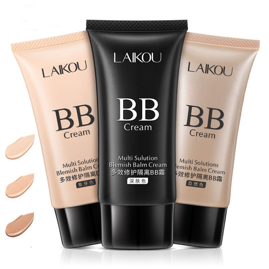 LAIKOU Moisturizing BB Cream & Concealer – Brightening Liquid Foundation for Smooth Skin