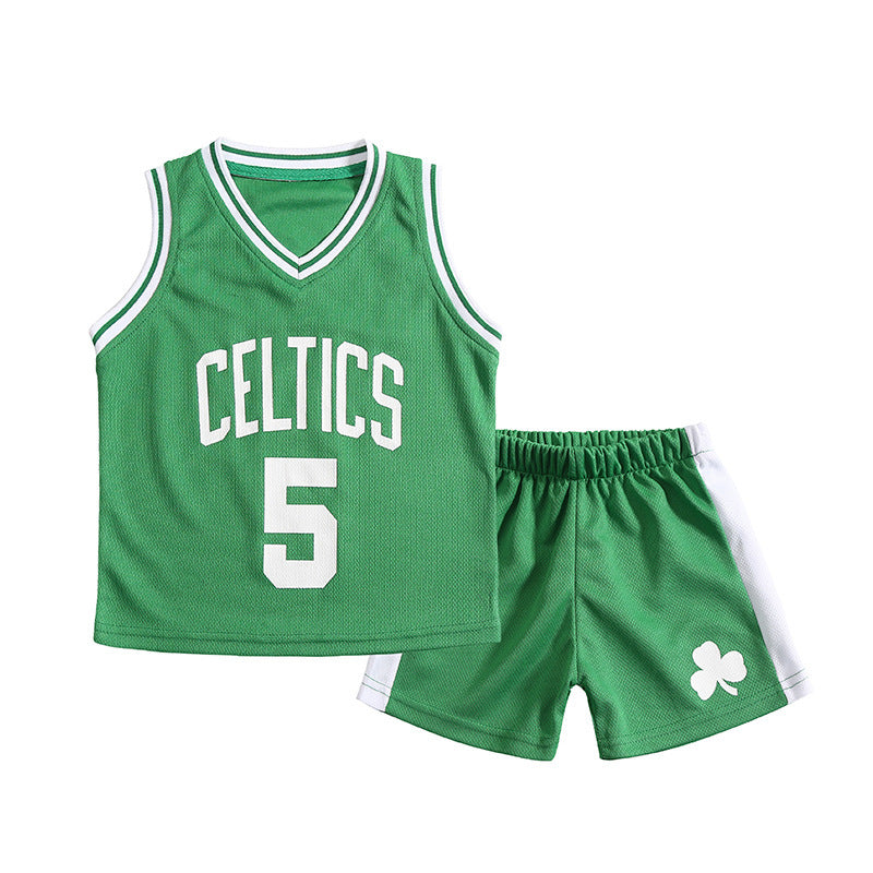New Toddler & Baby Sports Jersey Set – Basketball Outfit (Unisex)