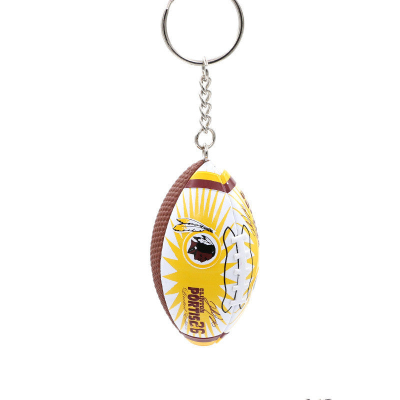 Football Rugby Keychain Bag Pendant
