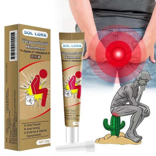 SOL LORA Hemorrhoids Care Emulsifiable Paste - Effective &amp; Natural Hemorrhoid Ointment for fast relief!