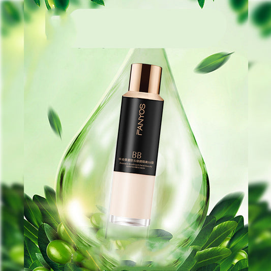 FANYOS Avocado BB Cream & Concealer – Lightweight Liquid Foundation with Mushroom Applicator
