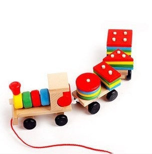 Educational Wooden Toy: Matching, Sorting, Color, Shape, Hand-Eye Coordination