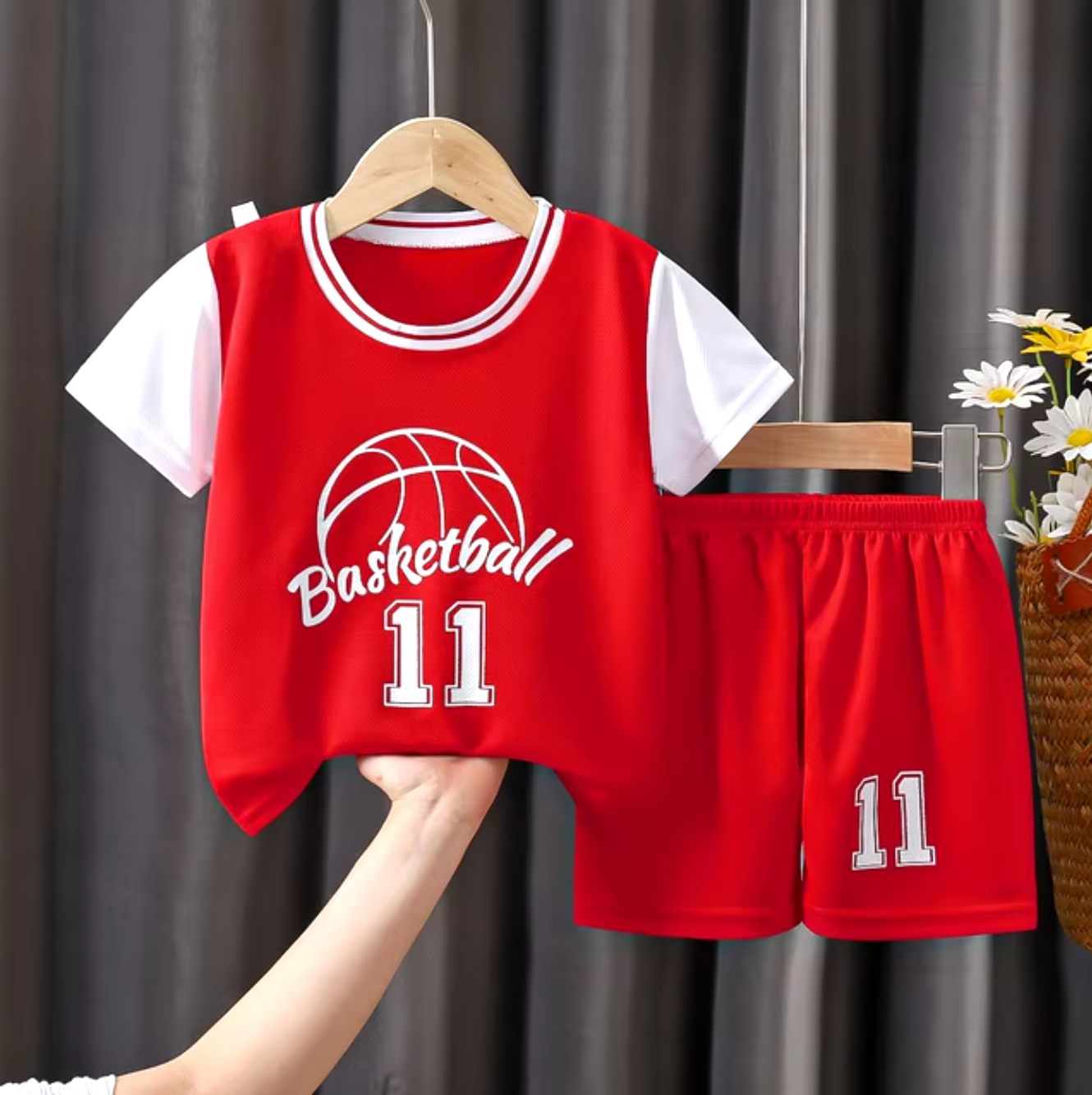 NBA Boston, Bulls, Rockets, Golden State Kids Jersey and Shorts Set