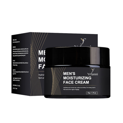 Men's Moisturizing Face Cream: Anti-Wrinkle, Hydrating & Refreshing with Hyaluronic Acid & Natural Extracts