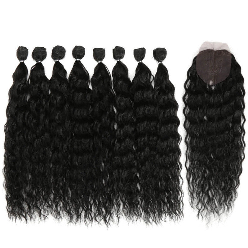 20'' Long Curly High-Temperature Fiber Wig – Synthetic Hair Extension for Women