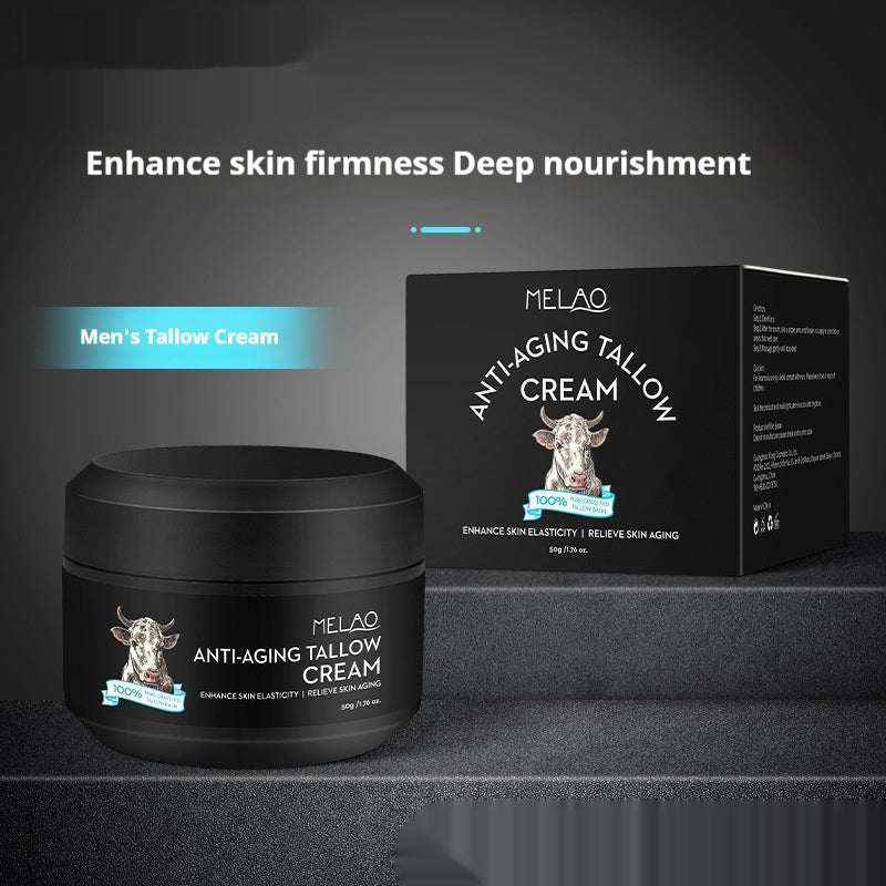 MELAO Men's Anti-Aging Tallow Cream: Firming, Moisturizing & Fine Line Reduction for All Skin Types