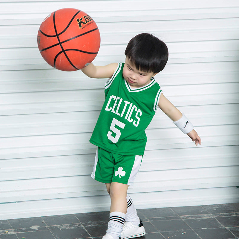 New Toddler & Baby Sports Jersey Set – Basketball Outfit (Unisex)