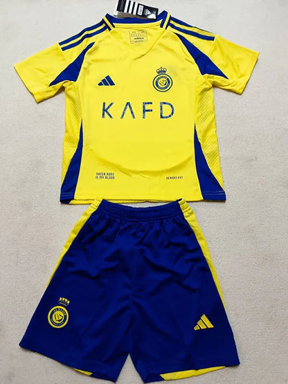 2025 AL-Nassr Home Kids Player Version Soccer Jersey - Ronaldo Jersey