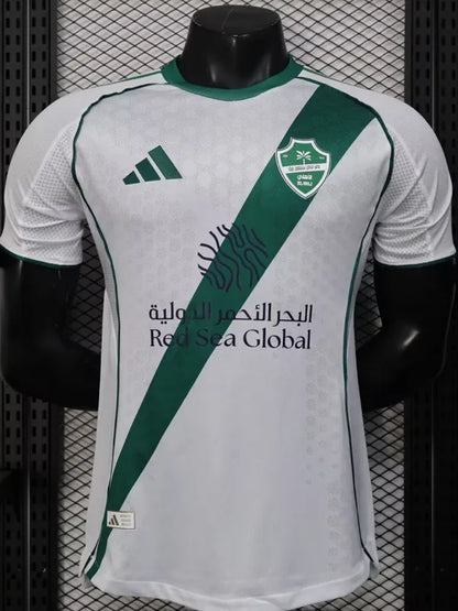 2025-26 Al-Ahli Saudi White Player Version Soccer Jersey