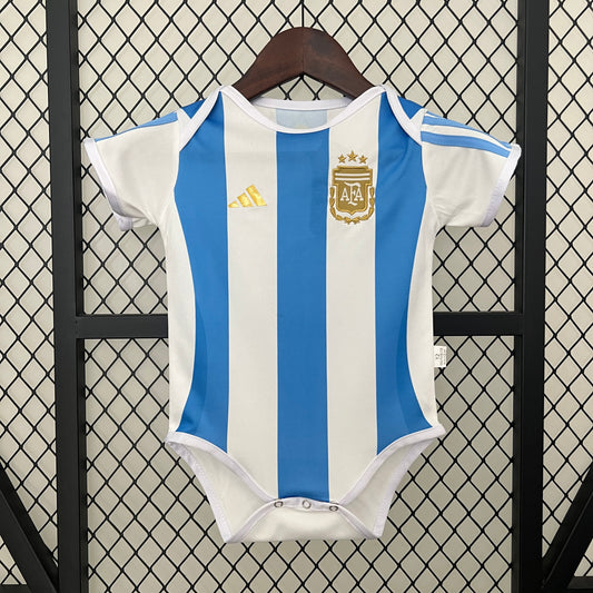 2025-26 Argentina Home Baby Player Soccer Jersey Suit - Argentina Baby Kit