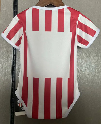 2025-26 Atletico Madrid  (ATM) Home Baby Player Soccer Jersey Suit - Atletico Madrid Baby Kit
