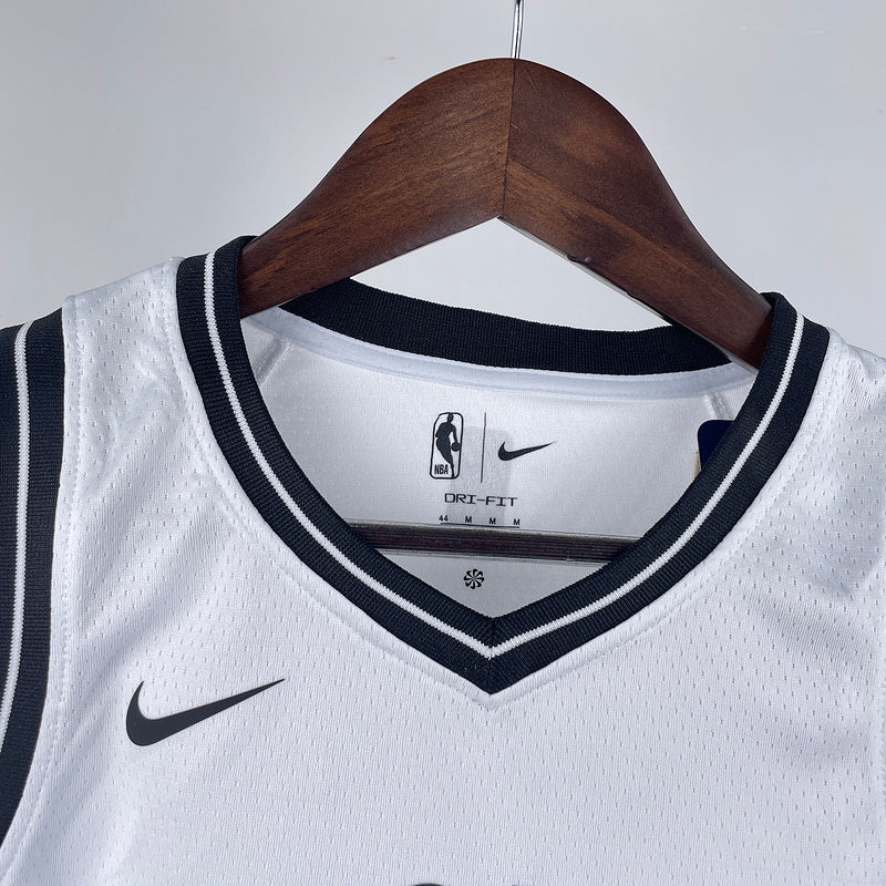 Brooklyn Nets DURANT #7 White Kids NBA Jersey