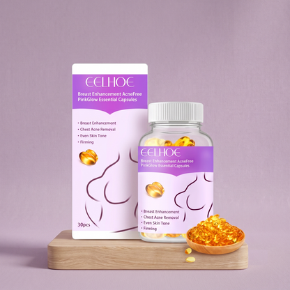 EELHOE Vitamin E-Activated Breast Firming & Lifting Essential Oil Capsules - Natural Bust Contouring, Elasticity Boosting & Sagging Defense Treatment (30pcs)