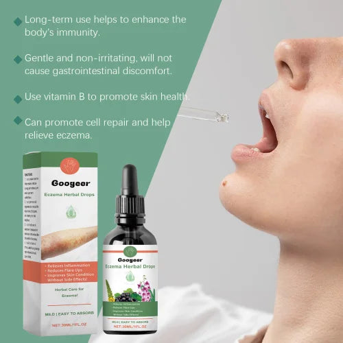 Googeer Eczema & Psoriasis Herbal Drops – Natural Skin Soothing & Hydration