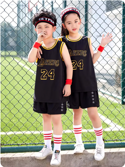 Conjunto de camiseta y pantalones cortos de la NBA Los Angeles Lakers para niños