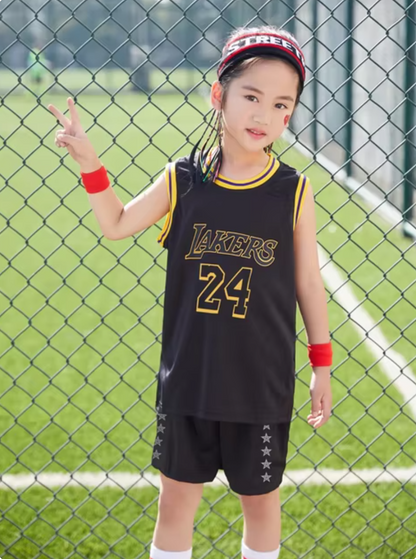 Conjunto de camiseta y pantalones cortos de la NBA Los Angeles Lakers para niños