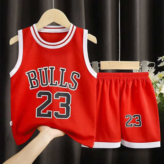 NBA Boston, Bulls, Rockets, Golden State Kids Jersey and Shorts Set