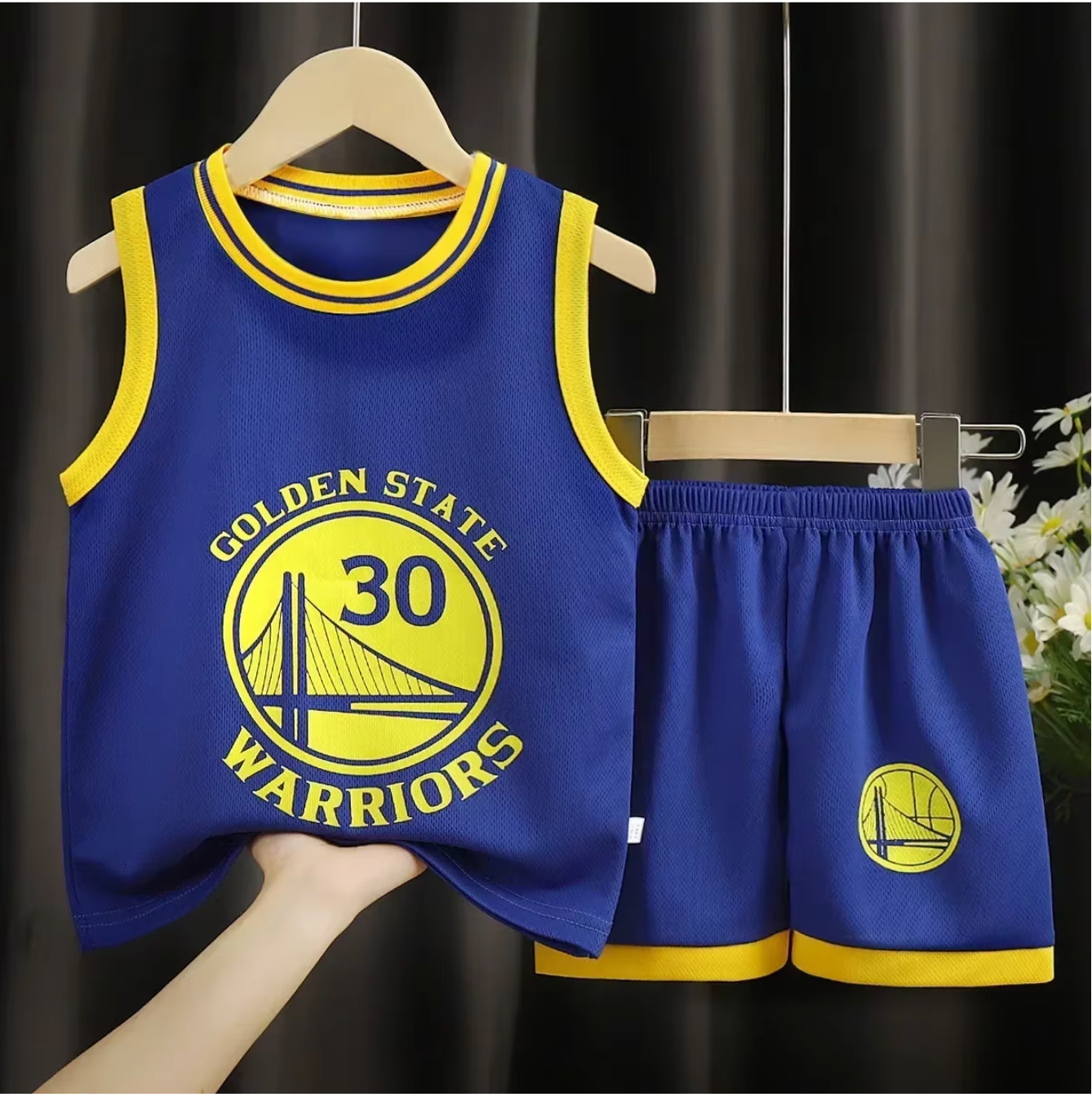 NBA Boston, Bulls, Rockets, Golden State Kids Jersey and Shorts Set