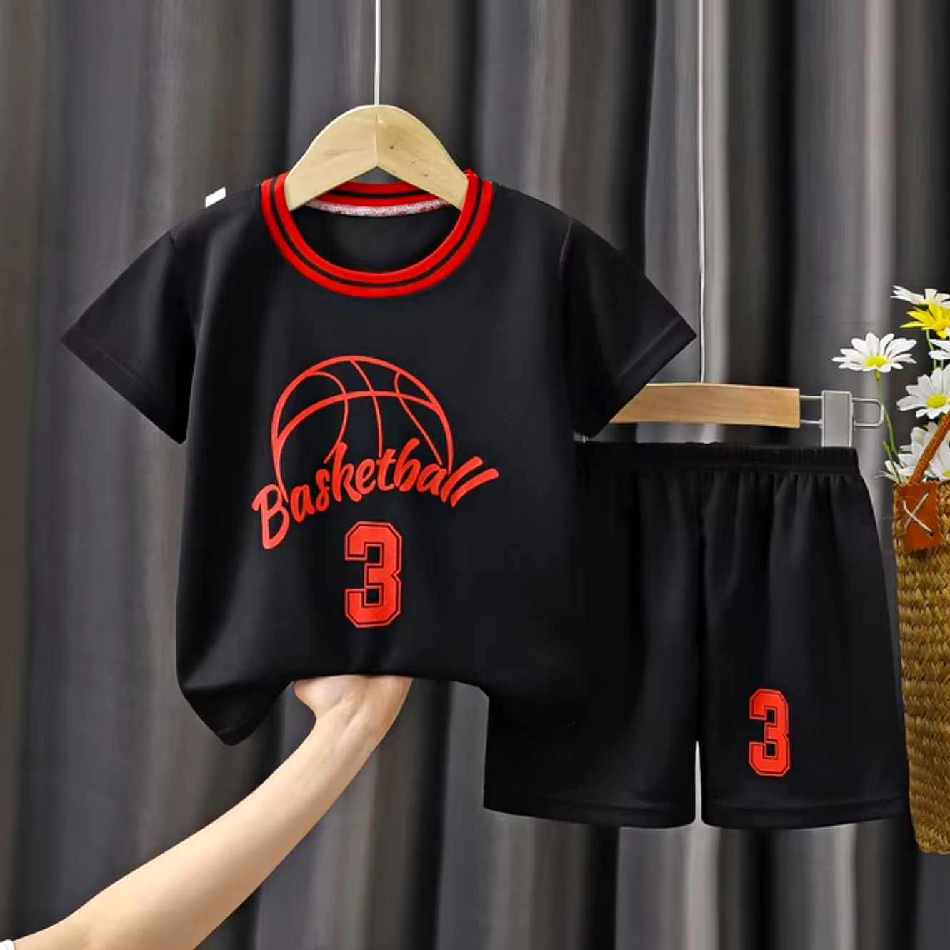 NBA Boston, Bulls, Rockets, Golden State Kids Jersey and Shorts Set