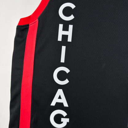 BULLS JORDAN #23 Black City Edition Top Quality Hot Pressing NBA Jersey