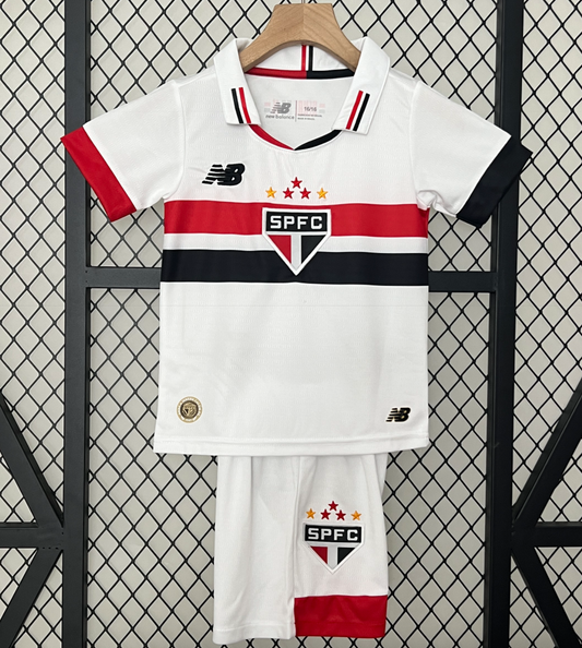 2025 Sao Paulo Home Kids Soccer Jersey