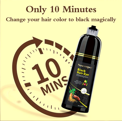 NEWVENPER Coloring in Minutes Natural and Long Lasting Color Hair Dye Shampoo for Men and Women 500ML/14.9 Fl.Oz