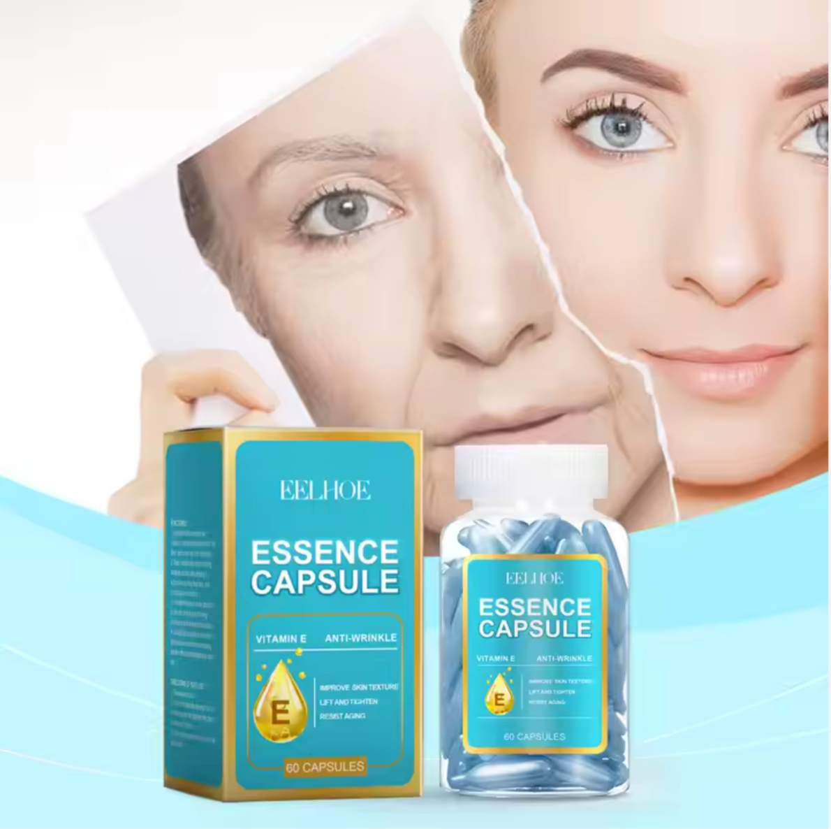 EELHOE Facial Anti Aging Capsules Serum - Special Formula for Radiant and Youthful Skin!