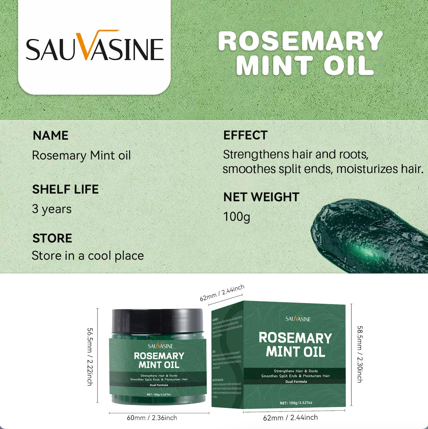Aceite de Romero y Menta SAUVASINE: revitaliza tu cabello con el toque de la naturaleza
