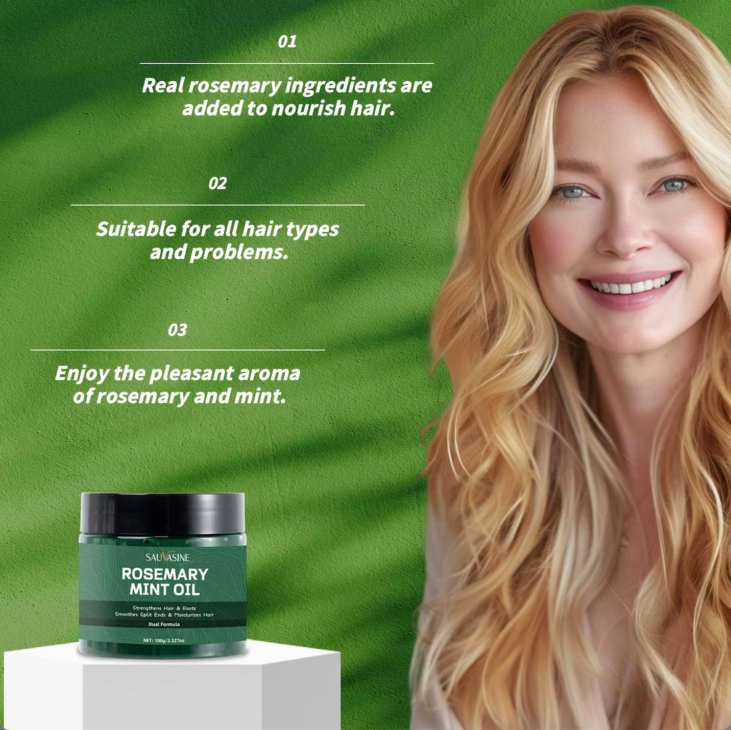 Aceite de Romero y Menta SAUVASINE: revitaliza tu cabello con el toque de la naturaleza
