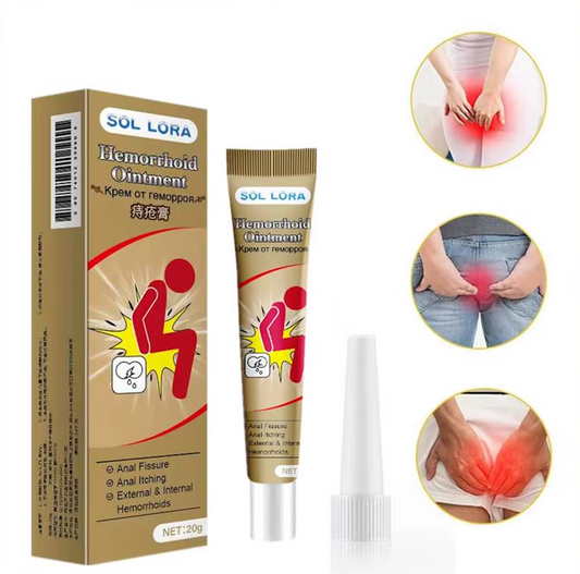 SOL LORA Hemorrhoids Care Emulsifiable Paste - Effective &amp; Natural Hemorrhoid Ointment for fast relief!