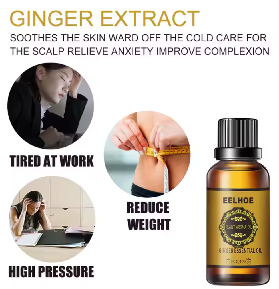 Ginger Essential Oil Slimming Belly Firming And Slimming Massage