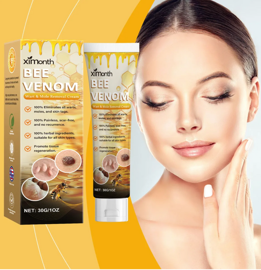XIMONTH Bee Venom Wart & Mole Removal Cream – Herbal, Painless, Scar-Free Skin Tag Remover