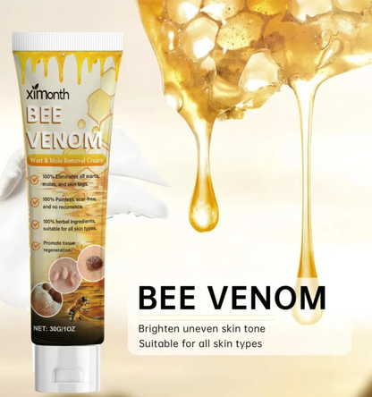 XIMONTH Bee Venom Wart & Mole Removal Cream – Herbal, Painless, Scar-Free Skin Tag Remover