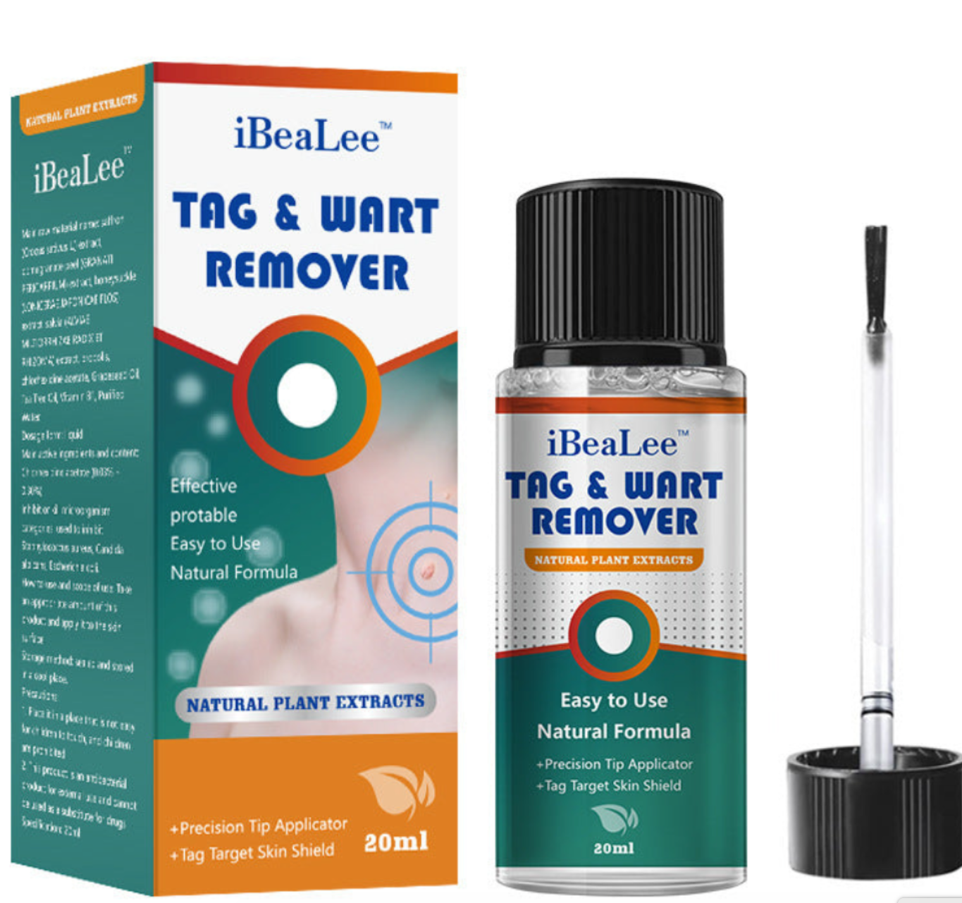 iBeaLee Precision Tag & Wart Remover Support – Natural Plant Extract Solution for All Skin (Genital & Body)